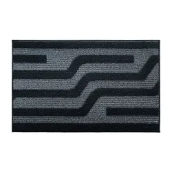 Vaip sise Domoletti SWAMI, must, 50 cm x 80 cm