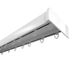 Lae karniisikomplekt Domoletti Duo Line DIY10.62.01.150, 150 cm, valge