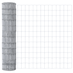 vidaXL Žogs ar stabu Sudraba 1,2 x 10 m Tērauds