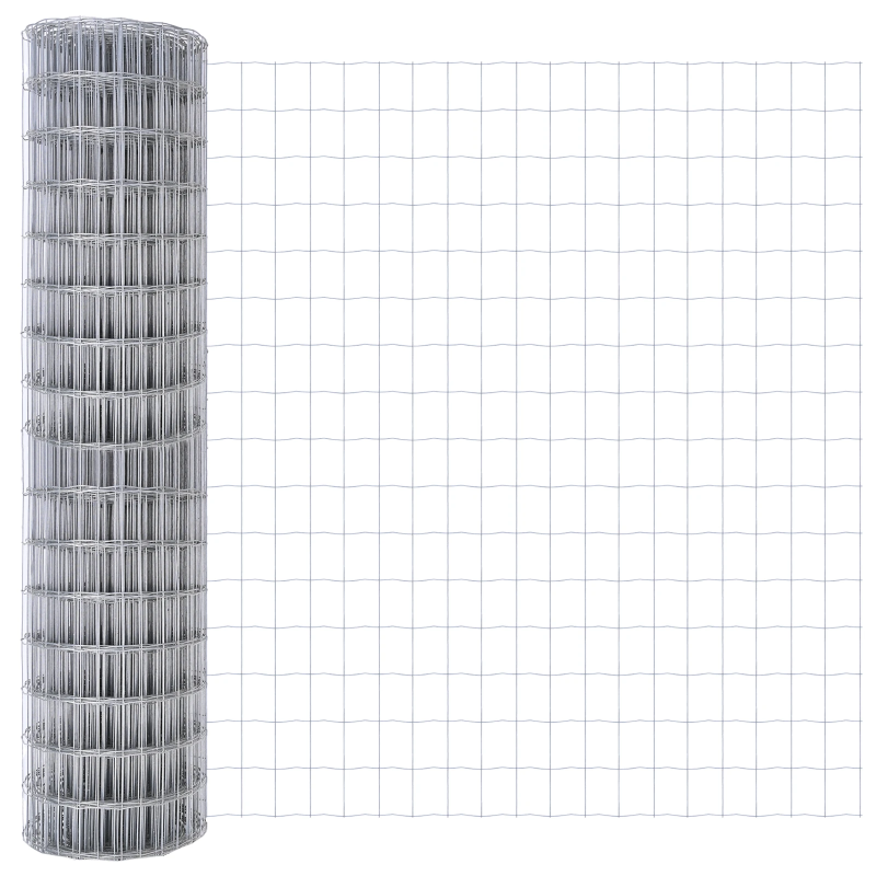 vidaXL Žogs ar stabiem. Sudraba 1 x 10 m Tērauds