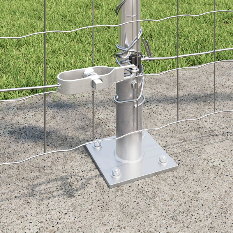 vidaXL Žogs ar stabu Sudraba 1,2 x 10 m Tērauds