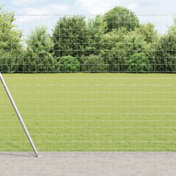 vidaXL Žogs ar stabu Sudraba 1,4 x 10 m Tērauds