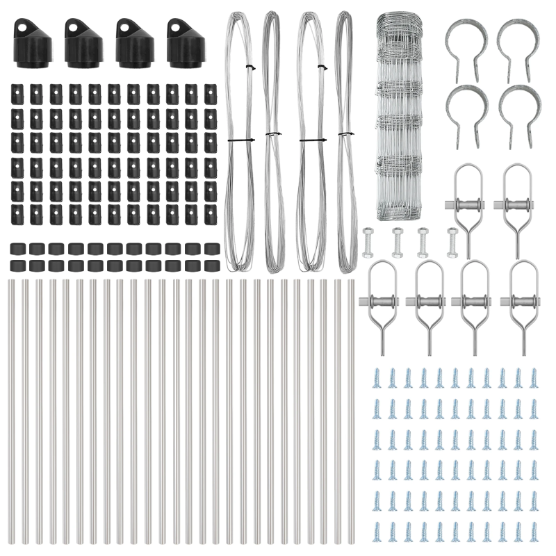 vidaXL Žoga āķis Cinkots 50 x 0,8 m Tērauds