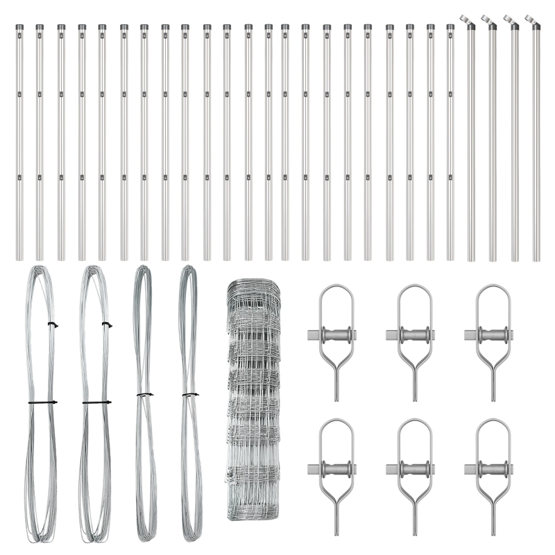vidaXL Žoga āķis Cinkots 50 x 0,8 m Tērauds