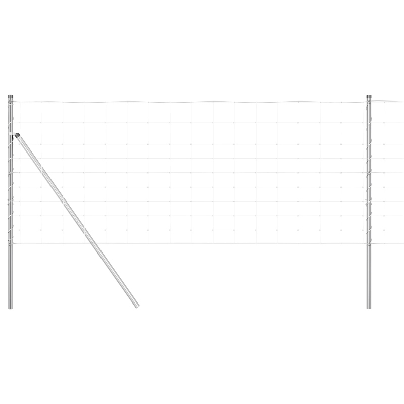 vidaXL Žoga āķis Cinkots 50 x 1 m Tērauds