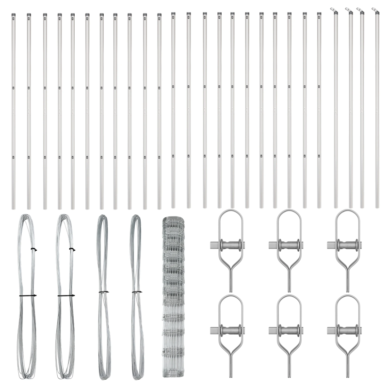 vidaXL Žoga āķis Cinkots 50 x 1,4 m Tērauds