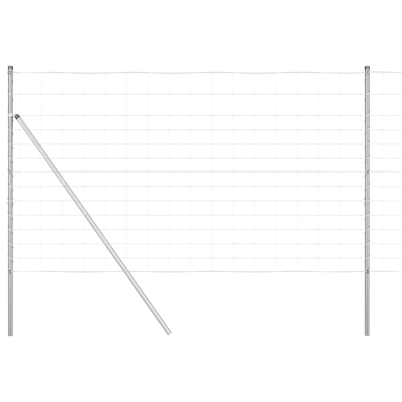 vidaXL Žoga āķis Cinkots 50 x 1,4 m Tērauds