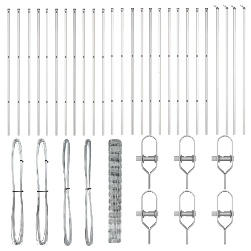 vidaXL Žoga āķis Cinkots 50 x 1,4 m Tērauds