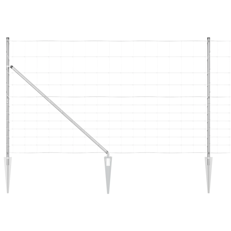 vidaXL Žoga āķis Cinkots 25 x 1,4 m Tērauds