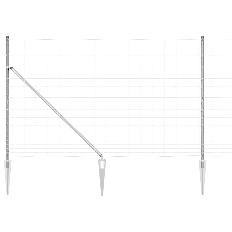 vidaXL Žoga āķis Cinkots 25 x 1,5 m Tērauds