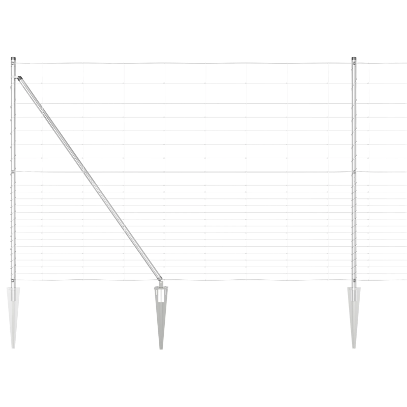 vidaXL Žoga āķis Cinkots 25 x 1,6 m Tērauds