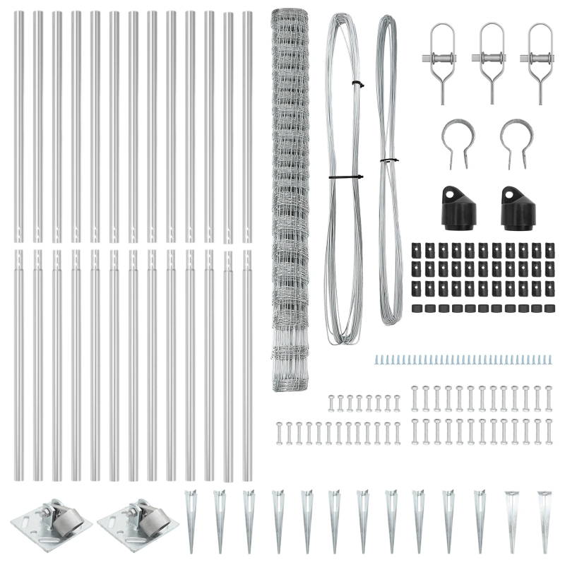 vidaXL Žoga āķis Cinkots 25 x 1,6 m Tērauds