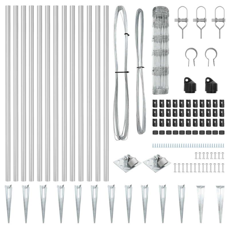 vidaXL Žoga āķis Cinkots 50 x 0,8 m Tērauds