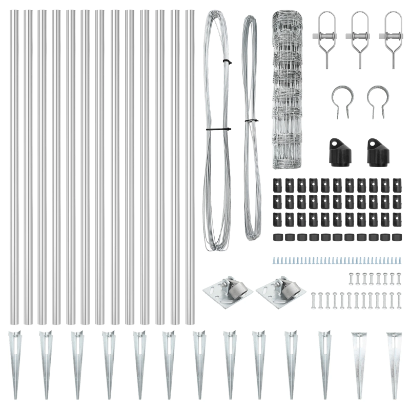 vidaXL Žoga āķis Cinkots 50 x 0,8 m Tērauds