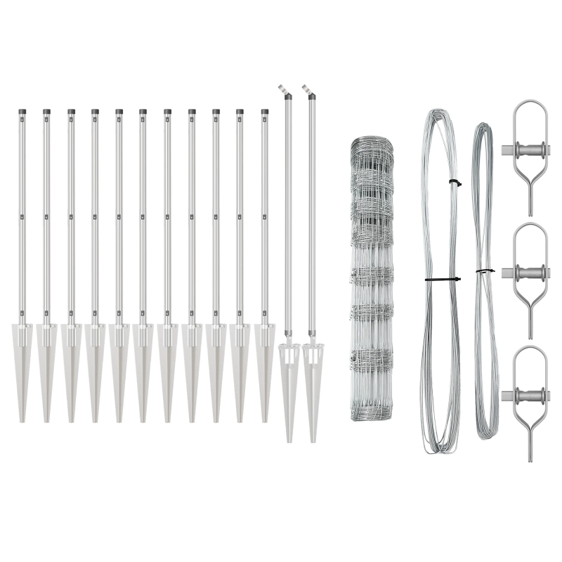 vidaXL Žoga āķis Cinkots 50 x 1 m Tērauds