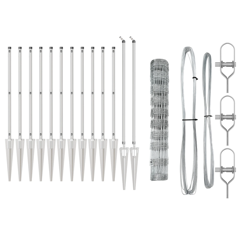 vidaXL Žoga āķis Cinkots 50 x 1 m Tērauds