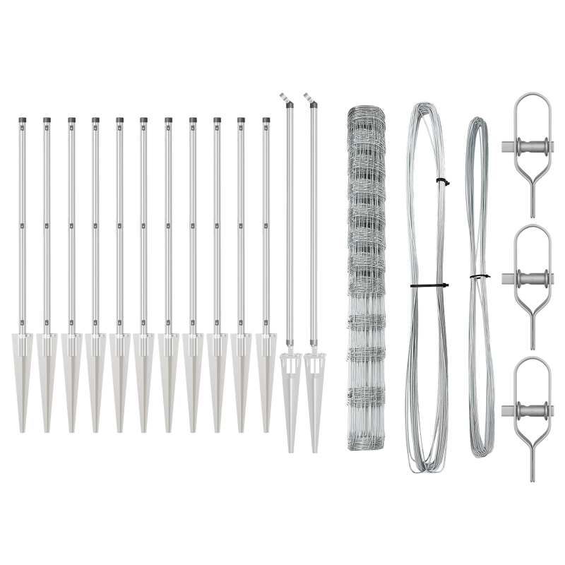 vidaXL Žoga āķis Cinkots 50 x 1,4 m Tērauds