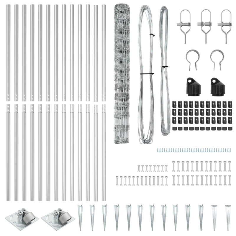 vidaXL Žoga āķis Cinkots 50 x 1,4 m Tērauds