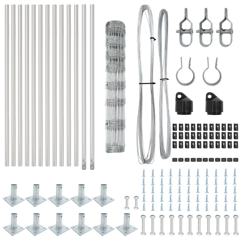 vidaXL Žoga āķis Cinkots 25 x 1 m Tērauds
