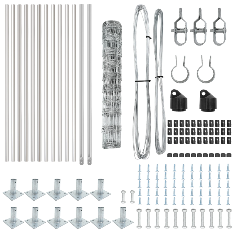 vidaXL Žoga āķis Cinkots 25 x 1 m Tērauds