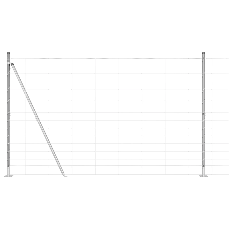 vidaXL Žoga āķis Cinkots 25 x 1,5 m Tērauds