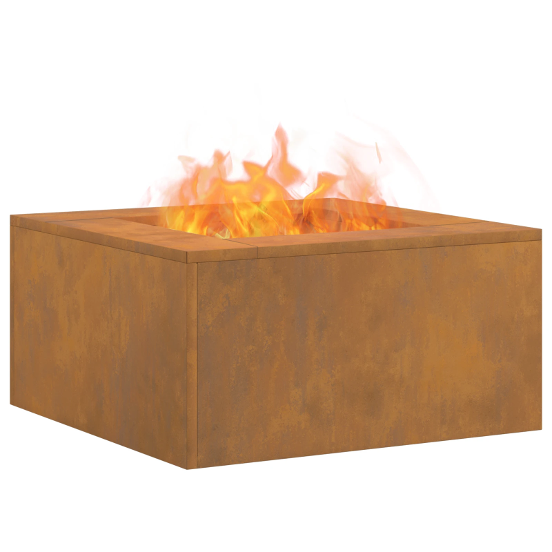 vidaXL Uguns bedre Brūna 60 x 60 x 30 cm Tērauds