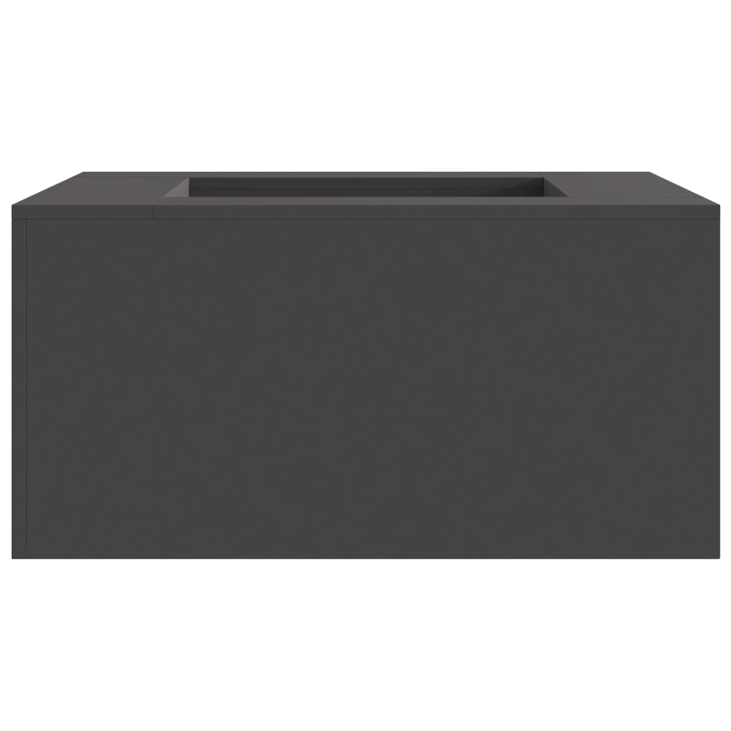 vidaXL Uguns bedre Melna 80 x 80 x 40 cm Auksti velmēta tērauds