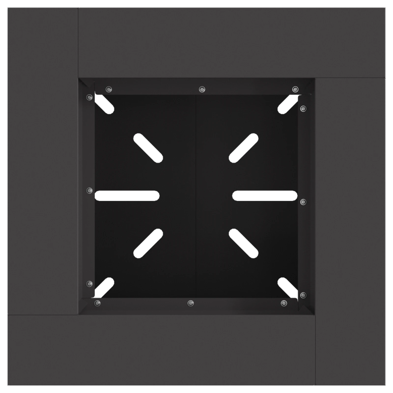 vidaXL Uguns bedre Melna 48 x 48 x 40 cm Tērauds