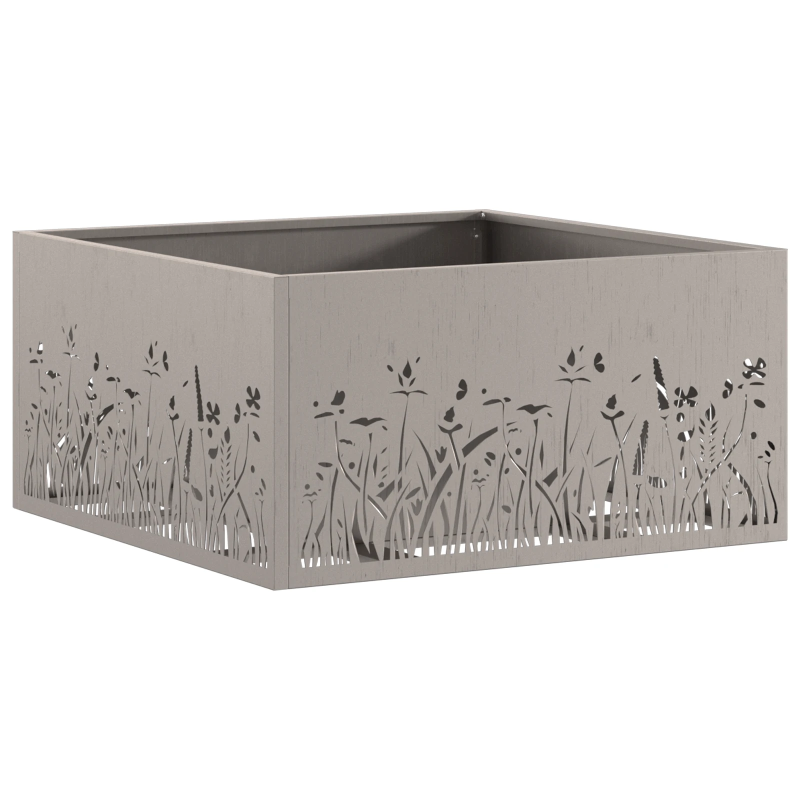 vidaXL Uguns bedre Brūna 60 x 60 x 30 cm Tērauds