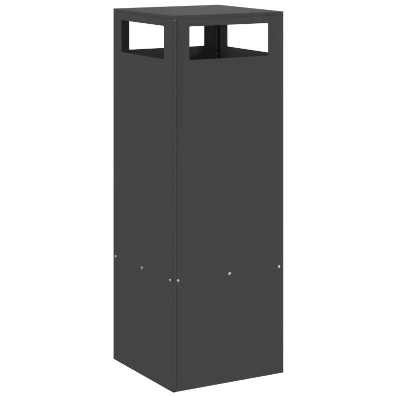 vidaXL Uguns bedre Melna 35 x 35 x 100 cm Tērauds