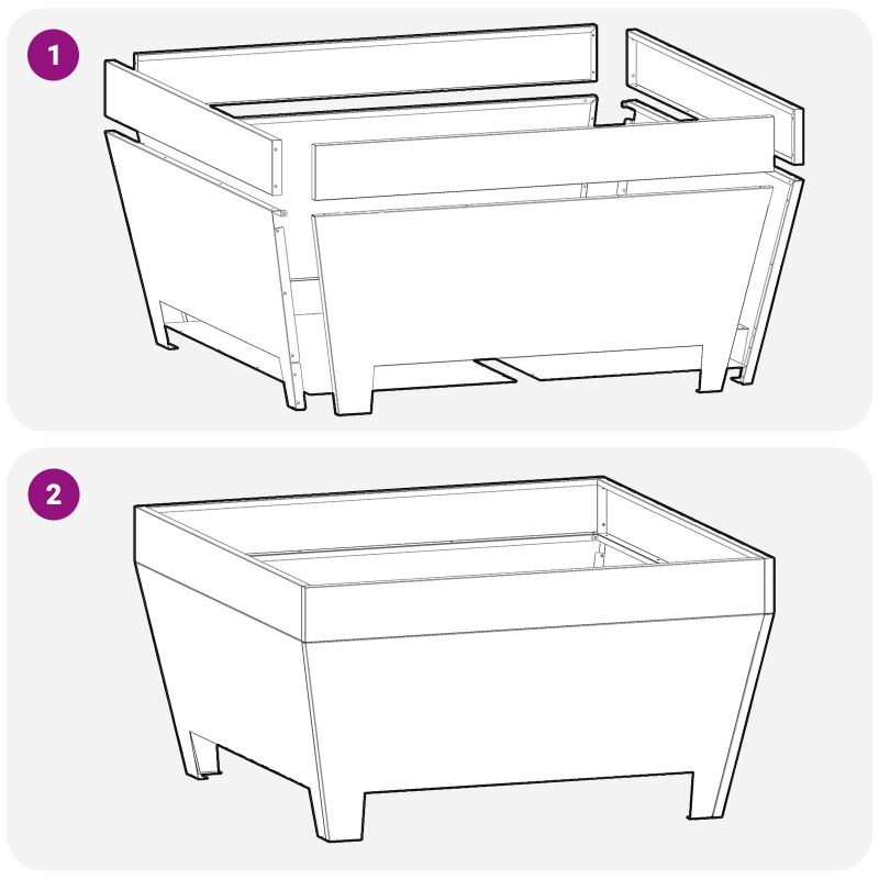 vidaXL Uguns bedre Melna 50 x 50 x 38 cm Tērauds