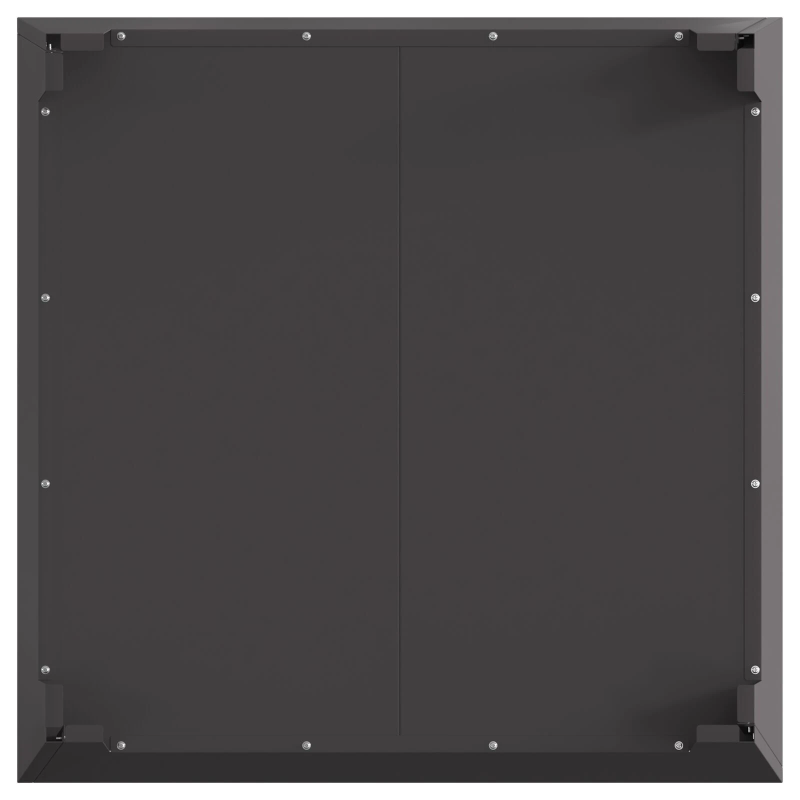 vidaXL Uguns bedre Melna 80 x 80 x 43 cm Tērauds