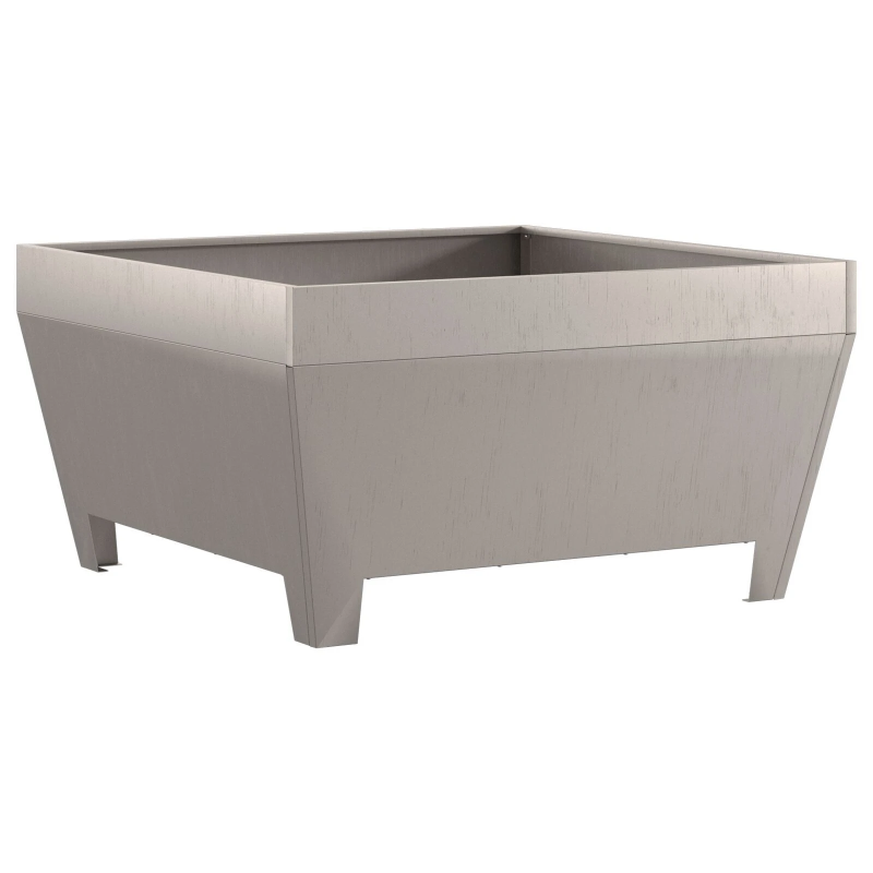 vidaXL Uguns bedre Brūna 80 x 80 x 43 cm Laika tērauds