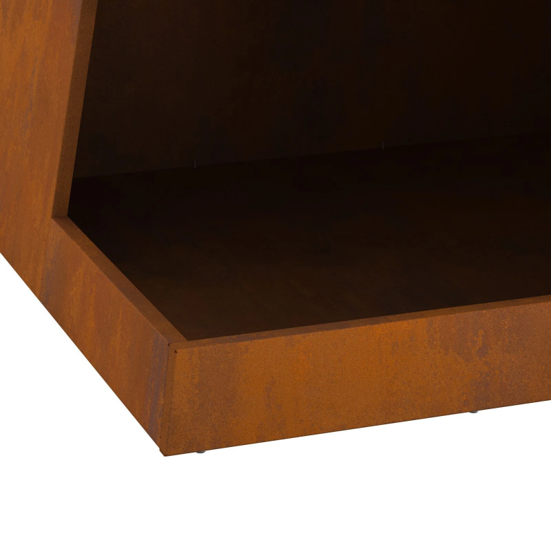 vidaXL Uguns bedre Brūna 50 x 50 x 100 cm Tērauds