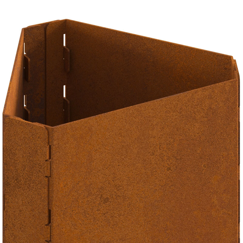 vidaXL Uguns bedre Brūna 50 x 43 x 52 cm Laika tērauds