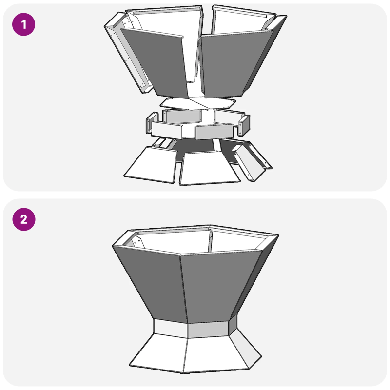 vidaXL Uguns bedre Melna 50 x 50 x 40 cm Tērauds
