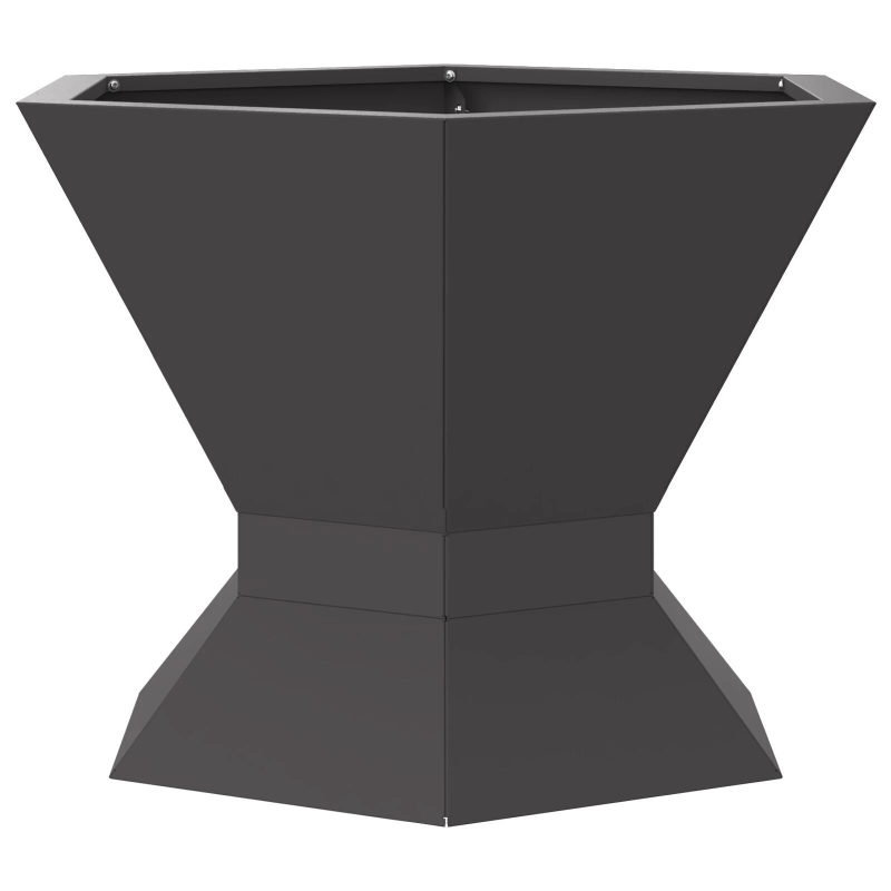 vidaXL Uguns bedre Melna 50 x 50 x 40 cm Tērauds