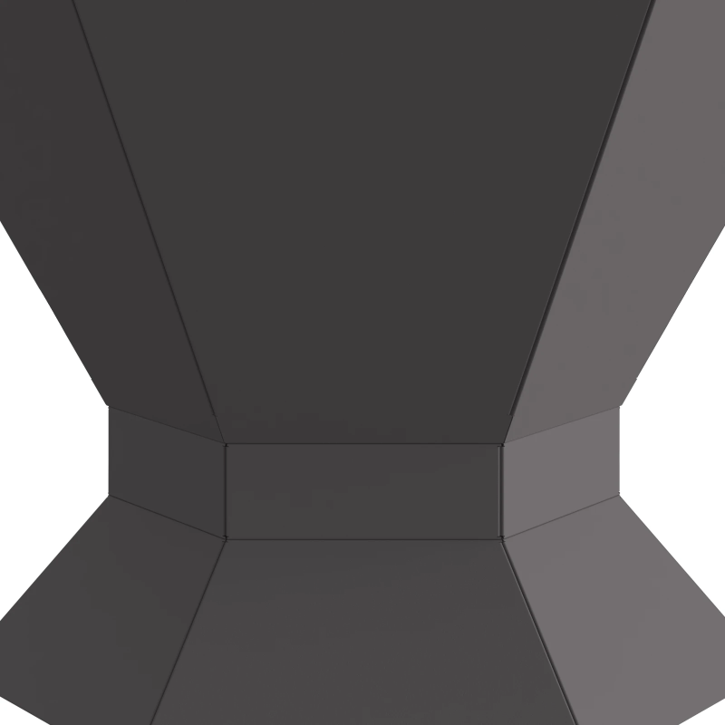 vidaXL Uguns bedre Melna 50 x 50 x 40 cm Tērauds