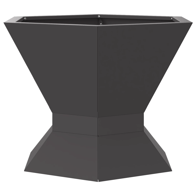 vidaXL Uguns bedre Melna 50 x 50 x 40 cm Tērauds