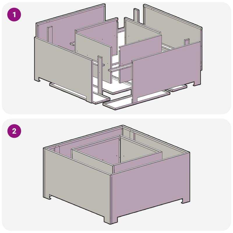 vidaXL Uguns bedre Melna 80 x 80 x 40 cm Auksti velmēta tērauds