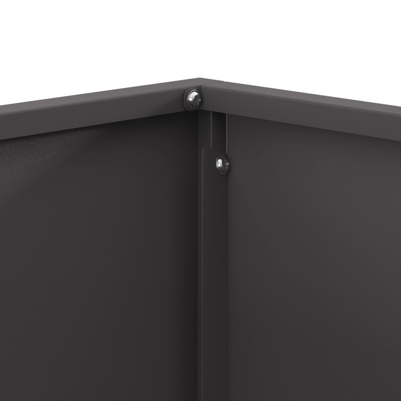 vidaXL Uguns bedre Melna 60 x 60 x 30 cm Tērauds