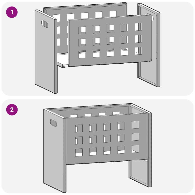 vidaXL Uguns bedre Melna 50 x 30 x 40 cm Tērauds