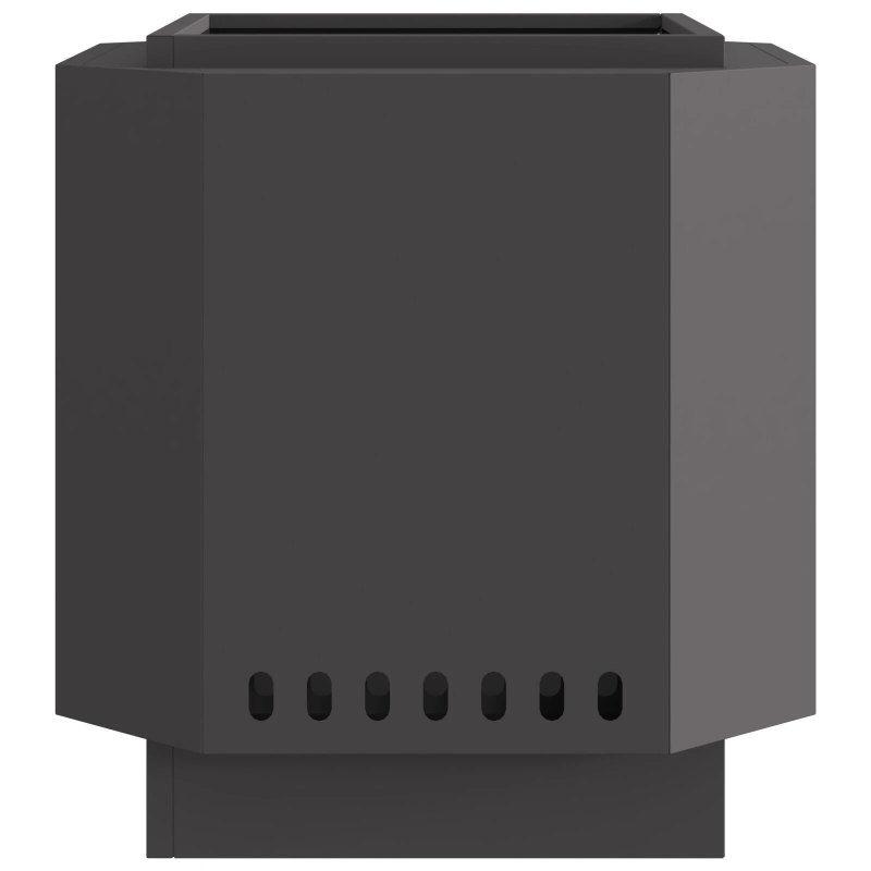 vidaXL Bezsoda ugunskurs Melna 48 x 48 x 51 cm Tērauds