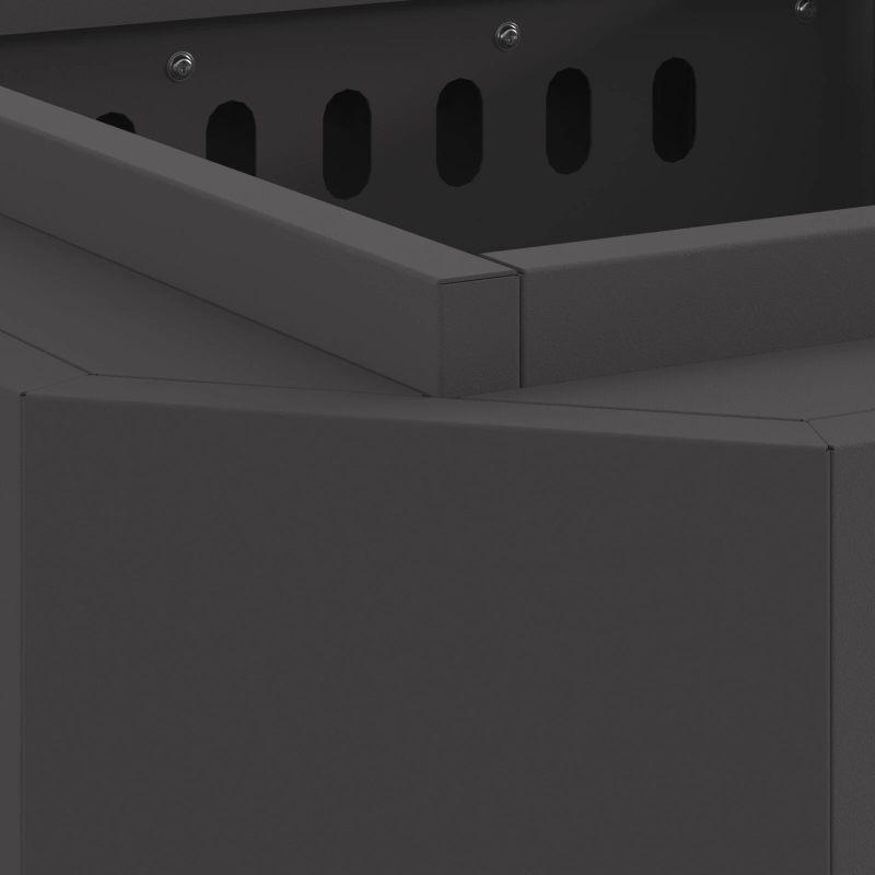 vidaXL Bezsoda ugunskurs Melna 48 x 48 x 51 cm Tērauds