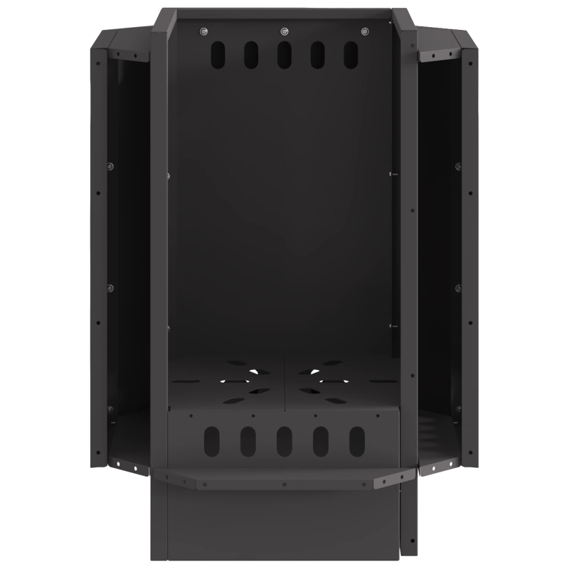 vidaXL Bezsoda ugunskurs Melna 38 x 38 x 51 cm Tērauds