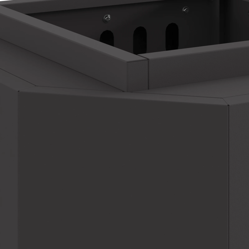 vidaXL Bezsoda ugunskurs Melna 38 x 38 x 51 cm Tērauds