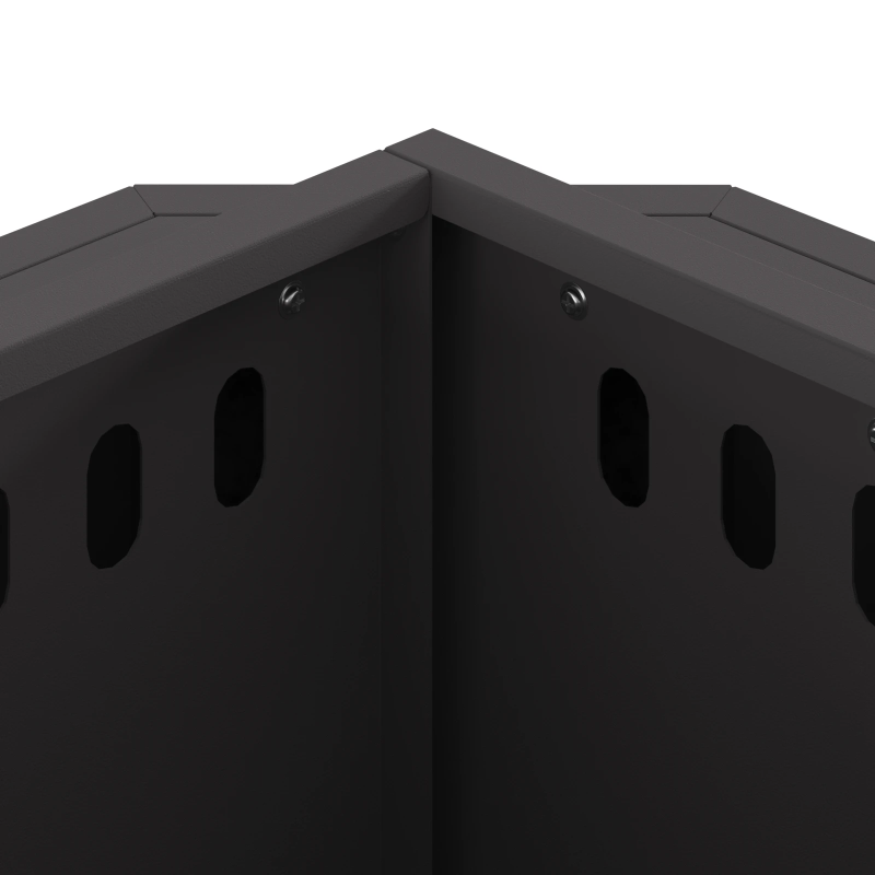 vidaXL Bezsoda ugunskurs Melna 38 x 38 x 51 cm Tērauds