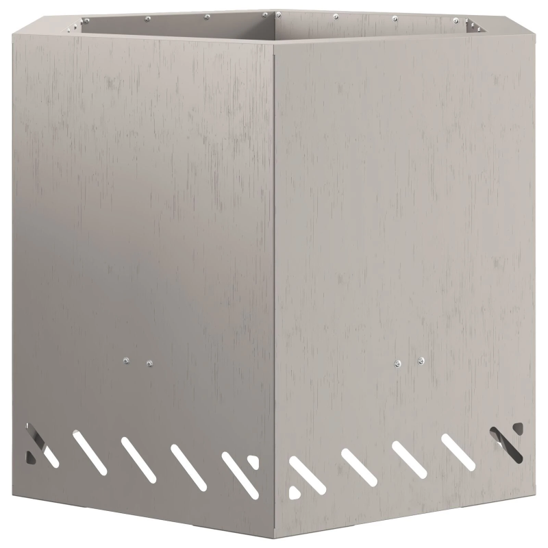 vidaXL Bezsoda ugunskurs Brūna 58 x 58 x 51 cm Laika tērauds