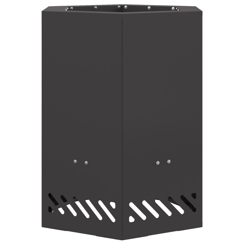 vidaXL Bezsoda ugunskurs Melna 38 x 38 x 51 cm Tērauds
