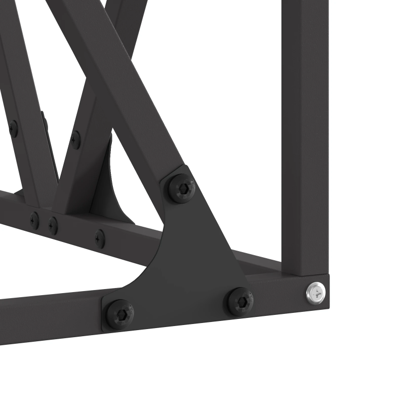 vidaXL Uguns bedre Melna 50 x 50 x 35 cm Tērauds